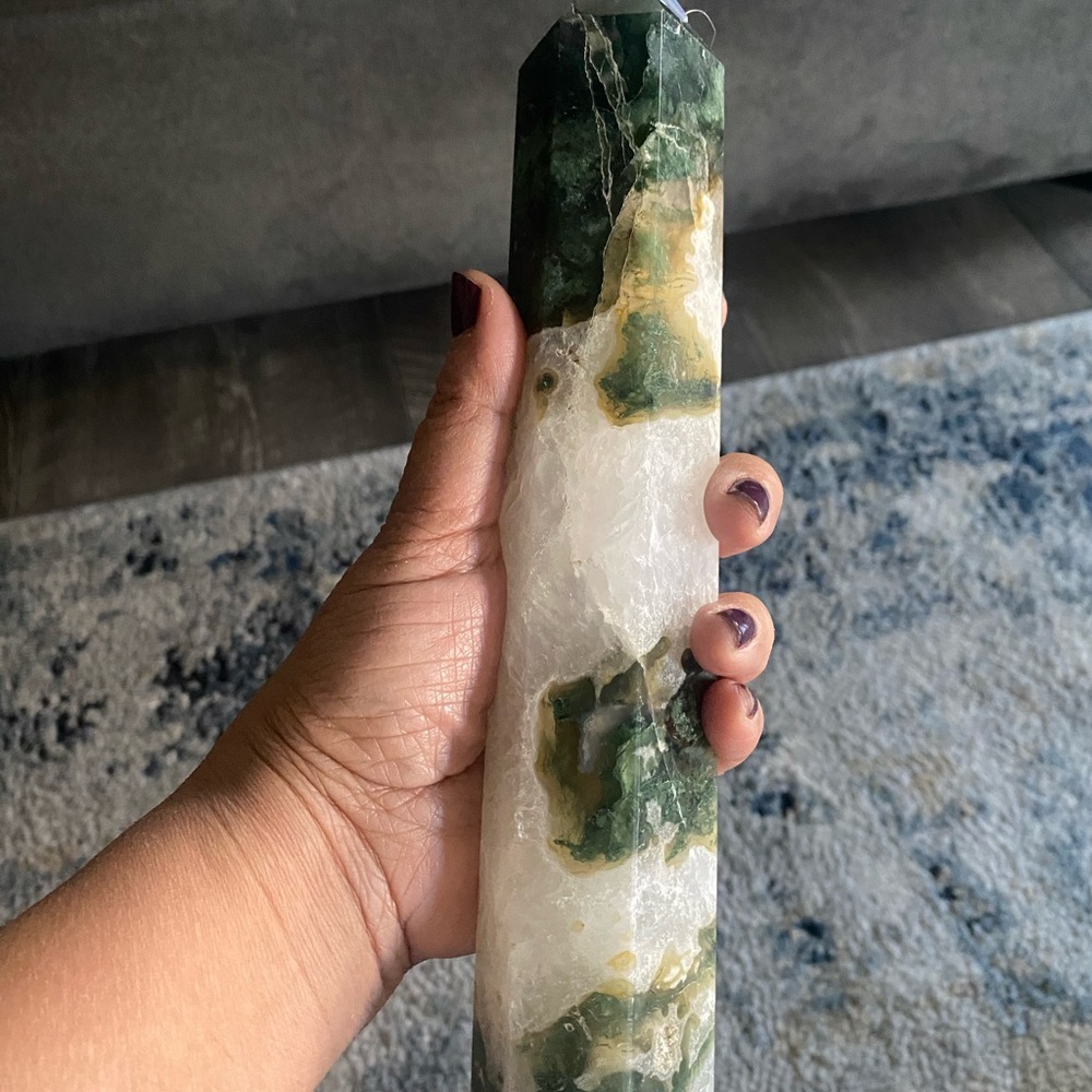 🌈SOLD 🌈 Moss Agate Tower
